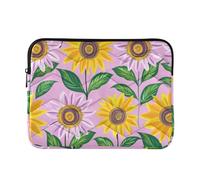 Laptop Sleeve Case 13-14 Pollice Concise Laptop Bag Valigetta Estate Girasole Colorato per Viaggio di Lavoro funda para
