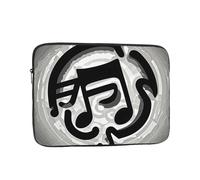 Laptop Sleeve Case 13 inch Shockproof Protective Notebook Black White Music Note Laptop Case Computer Bag