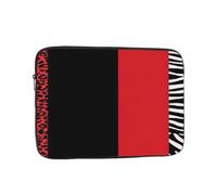 Laptop Sleeve Case 17 inch Shockproof Protective Notebook Red Leopard Zebra Laptop Case Computer Bag