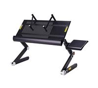 Laptop Table Bed Table Portable Standing Bed Desk Foldable Sofa Breakfast Tray Notebook Computer Stand for Reading And Writing (Color : White) (Black)