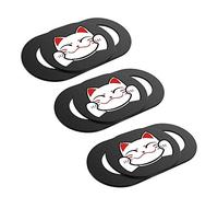 Laptop Webcam Cover,0.027in Ultra Thin Cute Cat Web Camera Cover Slide Camera Blocker Protect Privacy for Computer/Laptop/Desktop/PC/iMac/MacBook Pro/Mac Mini/Smartphone (3 Pack)