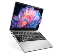 Laptop Windows 11 The Notebook, tastiera tedesca da 15,6 pollici, computer portatile con Windows 11 e pacchetto Office già installato 5205U (fino a 2,3 GHz), processore 4 GB RAM, 128 GB ROM, scheda TF