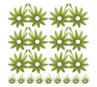 LAPYAPPE 100 Pezzi Base per Fiori in Plastica Verde, Accessori per Composizioni Floreali Realistici e Facili da Usare, per Artigianato e Esposizioni Commerciali