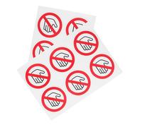 LAPYAPPE 10pezzi Adesivi Segnali Di Avvertimento Etichetta Di Avvertimento Non Toccare Decalcomanie Per Cartelli Di Sicurezza Adesivi Di Per Lavoro Etichette Adesive Per Divieto Di Contatto