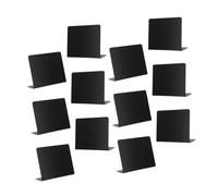 LAPYAPPE 12 pezzi Mini Lavagnetta Nera Tavolo Lavagna Cancellabile Riutilizzabile per Etichette Prezzi Buffet e Segnaposto Decorativi