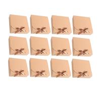 LAPYAPPE 12 Pezzi Scatole Regalo in Carta Kraft Resistente e Facili da Piegare, Scatole per Caramelle per Confezioni Regalo e Piccoli Pacchetti