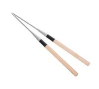 LAPYAPPE 2 Pezzi Bacchette da Tavola in Acciaio Inossidabile con Manico in Legno, Punta Appuntita per Sushi e Filetti, Accessori Cucina Orientale per Evitare Scottature