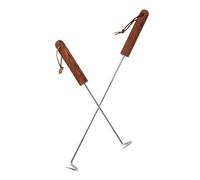 LAPYAPPE 2 pezzi Ganci Macellaio in Acciaio Resistente Ganci per Carne Resistenti e Facili da Pulire Attrezzi Manuali per Girare e Appendere Carne per Barbecue Macelleria e Cucina