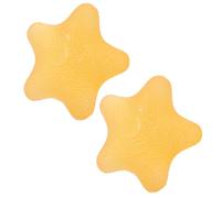 LAPYAPPE 2 Pezzi Palla per Rafforzamento della Mano a Forma di Stella Gialla in Tpr, Migliora la Flessibilità delle Dita e Rafforza Muscoli di Mano, Polso e Avambraccio per Ufficio e