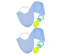LAPYAPPE 2 Set Set per Travestimento Ragazzo Ragazza, Bonnet a Forma di Cuffia, Pp e Tessuto, per Uomini e Donne, Birthday Prank Party e Photobooth Dress Up Props