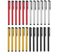 LAPYAPPE 24 Pezzi Penna Stilo per Tablet Compatibile Touchscreen, Set Penna in Lega di Alluminio e Gomma, Resistente e Precisa per Uso su Smartphone e Laptop