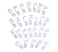 LAPYAPPE 26 Divisori Alfabetici in Plastica Bianca A-z, Set da 26 Pezzi, Separatori per Scaffali e Raccoglitori, Divisori per Cd, Dvd e Libri, Guide Alfabetiche per Organizzazione