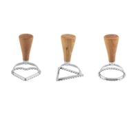 LAPYAPPE 3 Pezzi Stampi per Biscotti in Acciaio Inox per Ravioli e Dolci, Utensile per Taglio Torte e Panzerotti Design Multistile e Facile da Usare Colore Casuale