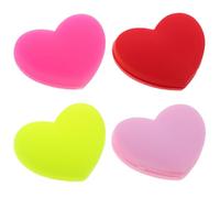 LAPYAPPE 4 Pezzi Ammortizzatore Urti Forma Tennis Racchetta a di per da e Cuore in Silicone Assorbimento degli Allenamento e Torneo