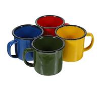 LAPYAPPE 4 Pezzi Tazze Da Caffè Smaltate Colorate Tazze Retrò in Acciaio Per Latte Uso e Feste