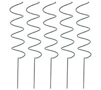 LAPYAPPE 5 Pezzi Supporto per Piante a Spirale, Tutore per Pomodori e Viti, Ferro Verde, Design a Spirale, per Piante a Stelo e Rampicanti in Giardino, Migliora L'ordine e L'estetica