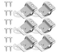 LAPYAPPE 6 Ganci in Acciaio Inox per Microfono Portatile, Clip di Supporto per Microfono a Mano e Radio Cb, Set da 6 Pezzi per Montaggio Veicolare, Accessori per Radio Mobile