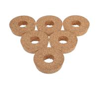 LAPYAPPE 6 Pezzi Tappo in Sughero con Foro per Vaso in Vetro Micro Paesaggio, Riutilizzabile e Versatile per Piante Idroponiche, Decorazione Casa Elegante Marrone