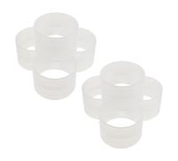 LAPYAPPE 8 Pezzi Connettore per Canna di Muschio in Plastica Bianco Tappi Terminali Modulari, Design Elegante e Minimalista, Supporto Sicuro per Piante Rampicanti Come Monstera e