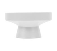 LAPYAPPE Alzatina Design Semplice ed Elegante per Frutta in Porcellana Bianca Facile da Pulire e Multiuso, per Feste e Dessert