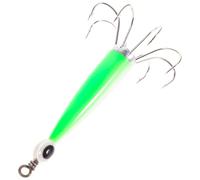 LAPYAPPE Amo da Pesca Luminoso per Calamari Ardiglione Esca Artificiale Fluorescente Piccola e Leggera Attrezzatura da Pesca per Fiumi e Laghi Notturna Resistente e Pratica