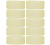 LAPYAPPE Anelli Antiscivolo Gialli in Silicone, 10 Pezzi, Cerchi Luminosi per Bacchette da Batteria, Accessori Multifunzione per Pratica e Promemoria Notturno