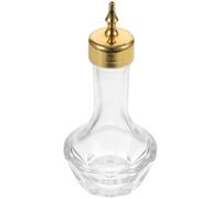 LAPYAPPE Bottiglia per Bitter in Vetro 50ml Tappo Dorato, Contenitore Pratico per Cocktail da Bar e Bottiglie Delicate per Amari, per Feste e Conservazione Liquidi