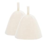 LAPYAPPE Cappello in Feltro Spesso per Sauna 2 Pezzi Copricapo Comodo per Bagno Turco Asciutto Taglia Unica Donna Protezione Termica per Chioma Lunghi e Ricci Uso Benessere Spa