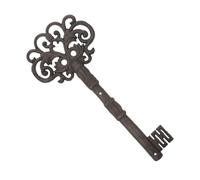 LAPYAPPE Chiave Decorativa in Ghisa Vintage Arrugginita, Accessorio da Cucina e Arredamento retrò per Pareti, Oggetto di Scena per Avventure in Camera Segreta, Regalo Artigianale per Casa