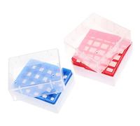 LAPYAPPE Contenitori per Congelatore Crioviale in Pp Blu 2 Pezzi Design Multi Scomparto per Proteggere e Organizzare Provette di Reagenti in Laboratorio Colore Casuale