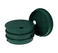 LAPYAPPE Coperchio Valvola di Irrigazione Rotondo Verde 6 Pollici Set 4 Pezzi in Plastica Resistente per Controllo Acqua Esterno Protezione Pozzetto Valvole Irrigazione Giardino