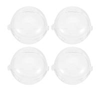 LAPYAPPE Copri Manopole Cucina Gas 4 Pezzi in PC Resistente per Protezione e Sicurezza Piano Cottura in Cucina Blocco Manopola Anti Perdita