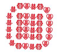 LAPYAPPE Coriandoli da Matrimonio Non Tessuto Decorazioni Cinesi Xi, 270 Pezzi per Tavoli e Letti, Decorazioni Tradizionali per Festa Nuziale in Casa e Cerimonie