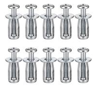 LAPYAPPE Dadi di Espansione per Ancoraggio Porte Cave 4x20 Mm Set 10 Pezzi in Metallo per Lamiere di Ferro Plastica e Alluminio Fissaggi Stabili per Capannoni e Chiudiporta