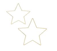 LAPYAPPE Decorazione da Parete in Ferro a Forma di Stella a 5 Punte 2 Pezzi Struttura Stabile e Base Solida per Creazioni Macramè e Supporti per Piante