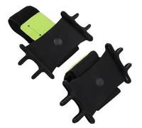 LAPYAPPE Fascia da Braccio per Cellulare 2 Pezzi Nero Angoli Regolabili e Supporto Ruotante 360° in Silicone e Abs per Corsa Outdoor e Ciclismo