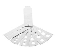 LAPYAPPE Misuratore per Pietre in Acciaio Inossidabile con Design Portatile, Strumento per Gemmologi e Fai-da-Te in Creazione Gioielli e Manifestazioni