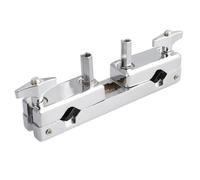 LAPYAPPE Morsetto Multifunzione per Batteria in Lega di Zinco Argento Doppia Bocca e Bloccaggio Sicuro per Supporto Piatti per Sala Strumenti