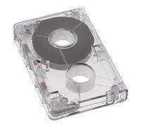 LAPYAPPE Nastro a Cassette Vuoto per Registrazione Audio, Plastico Bianco Custodia Rigida Trasparente, Facile da Usare per Feste e Celebrazioni