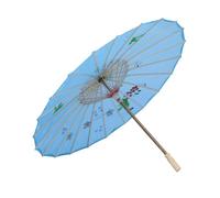 LAPYAPPE Ombrello Danzante Cinese Classico in Bamboo e Seta Accessorio Decorativo per Decorazione Interni e Ristorante Facile da Tenere Non Colore Casuale