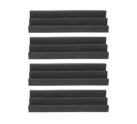 LAPYAPPE Pannelli Insonorizzanti Facile da Modellare e Tagliare in Spugna Nero 4 Pezzi per Controllo Acustico per Porte e Soffitti in Home Theaters e Vloggers