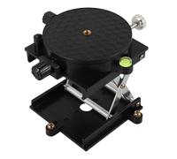 LAPYAPPE Piattaforma Elevatrice da Laboratorio per Misurazioni Precise in Lega di Alluminio Supporto Nero, Tavolo Rotante 360° e Funzionalità Versatile
