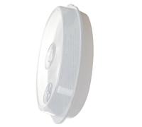 LAPYAPPE Piatto per Cottura a Vapore con Coperchio in Pp per Microonde, Vaporiera per Pesce e Alimenti, Accessorio Cucina Pratico e Sicuro per Uso Domestico, Dotato di Foro Sfiato