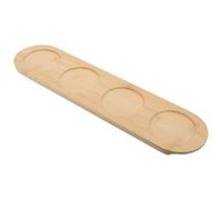 LAPYAPPE Portabicchieri in Legno Vassoio Porta Bicchierini per Whisky 4 Fori Design Semplice ed Elegante che Assicura Stabilità e Previene Fuoriuscite, per Feste e Ktv Riutilizzabile