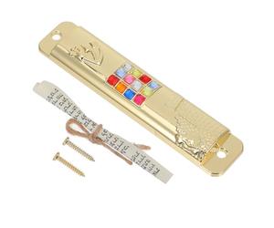 LAPYAPPE Set 1 Mezuzah in Lega di Zinco Color Oro con Pergamena Kosher, Decorazione per Porta D'ingresso Che Simboleggia Benedizioni e Pace, per Home Decor