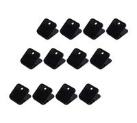 LAPYAPPE Set 12 Pezzi Clip di Plastica Nera per Fissare Documenti e Proteggere Bollette, Clip di Ordinamento per Materiale Scuola per Back To School Party