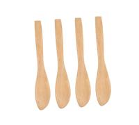 LAPYAPPE Set 4 Pezzi Coltelli da Pane in Legno di Loto Stile Giapponese, Facili da Impugnare, per Spalmare Burro e Marmellata in Cucina e Casa