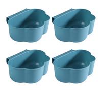 LAPYAPPE Set 4 Pezzi Pattumiera da Cucina da Appendere in Plastica Blu, Contenitori per Raccolta Differenziata, Design Salvaspazio e Facile da Usare per Cucina e Ufficio