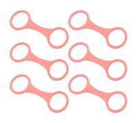 LAPYAPPE Set 6 Pezzi Clip in Silicone per Boccaglio e Cinturino Maschera da Snorkeling, Supporto Fermo Tubo Subacqueo Sgancio Rapido, Accessori Immersioni per Sport Acquatici