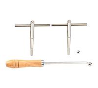 LAPYAPPE Set Attrezzi per Riparazione Tromba e Trombone in Metallo, Strumenti Professionali per Allineare e Riparare Ammaccature, per Studenti di Conservatorio e Liutai